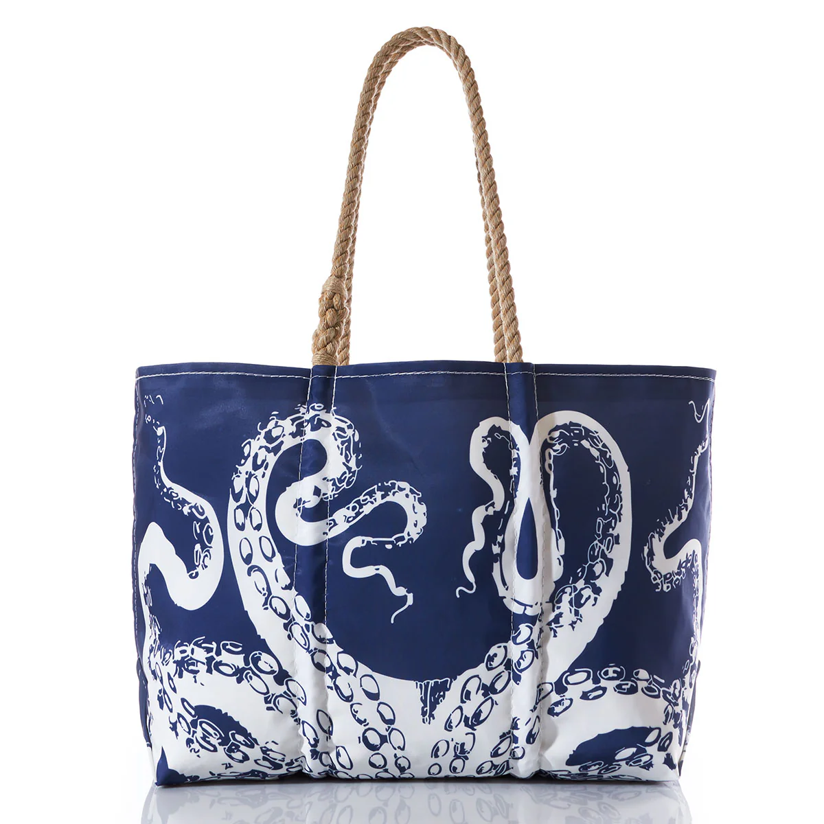 White on Navy Octopus